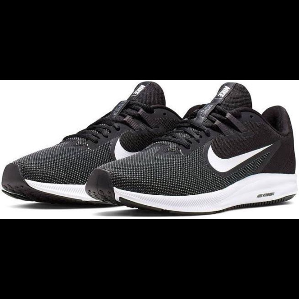 Nike Women's Downshifter 9 Sneaker, Black White Anthracite-Cool Grey 9.5